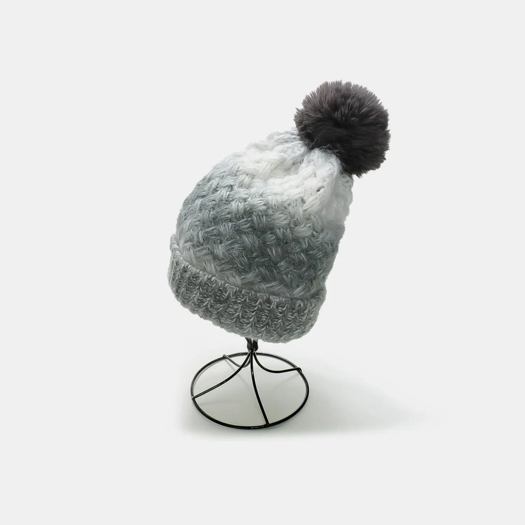 Knit Hat with Pompom - Pfresh