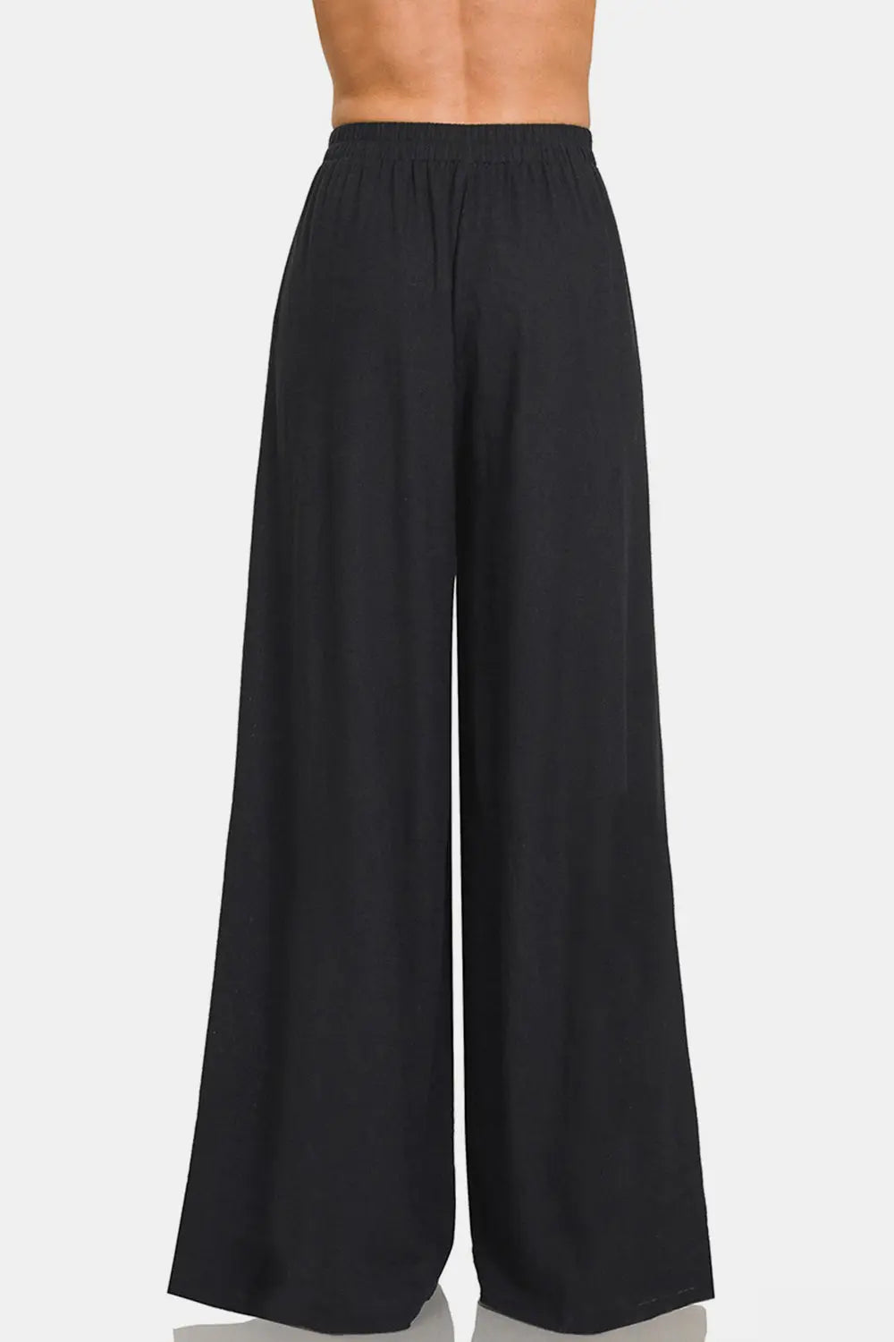 Zenana - Pleated Linen Blend - Wide Leg Pants - Pfresh