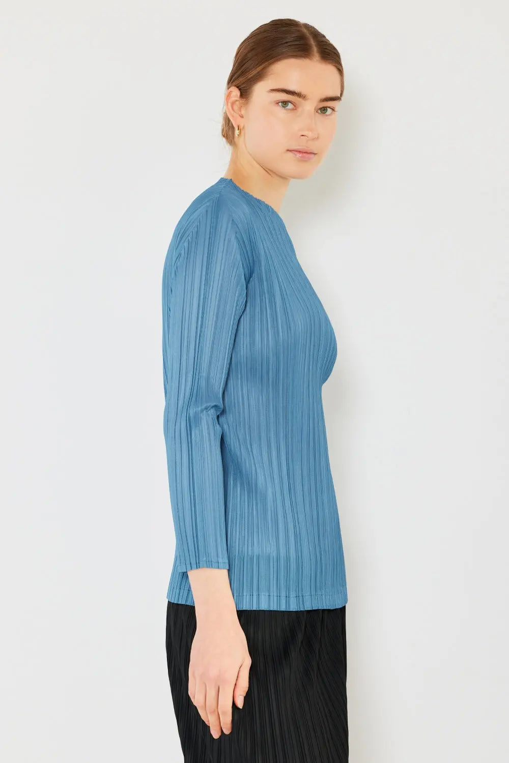 Marina West Swim - Pleated Long Sleeve - Boatneck Top - Pfresh