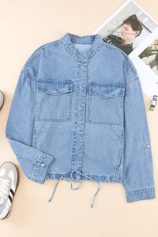 Snap Down - Long Sleeve - Denim Top - Pfresh