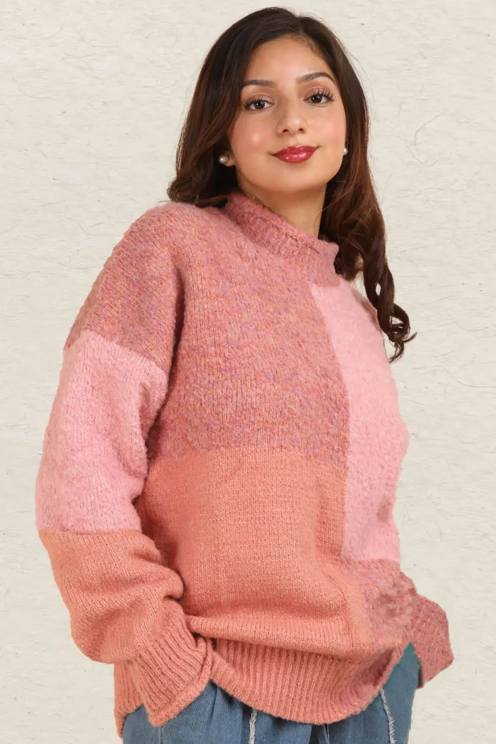 Color Block Sweater by VERY J. - Pfresh