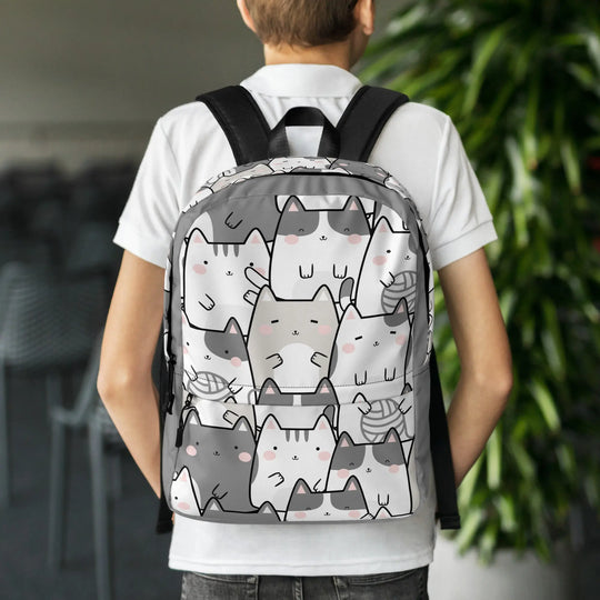 "Vanilla Licorice Cats" - Minimalist Backpack - Pfresh