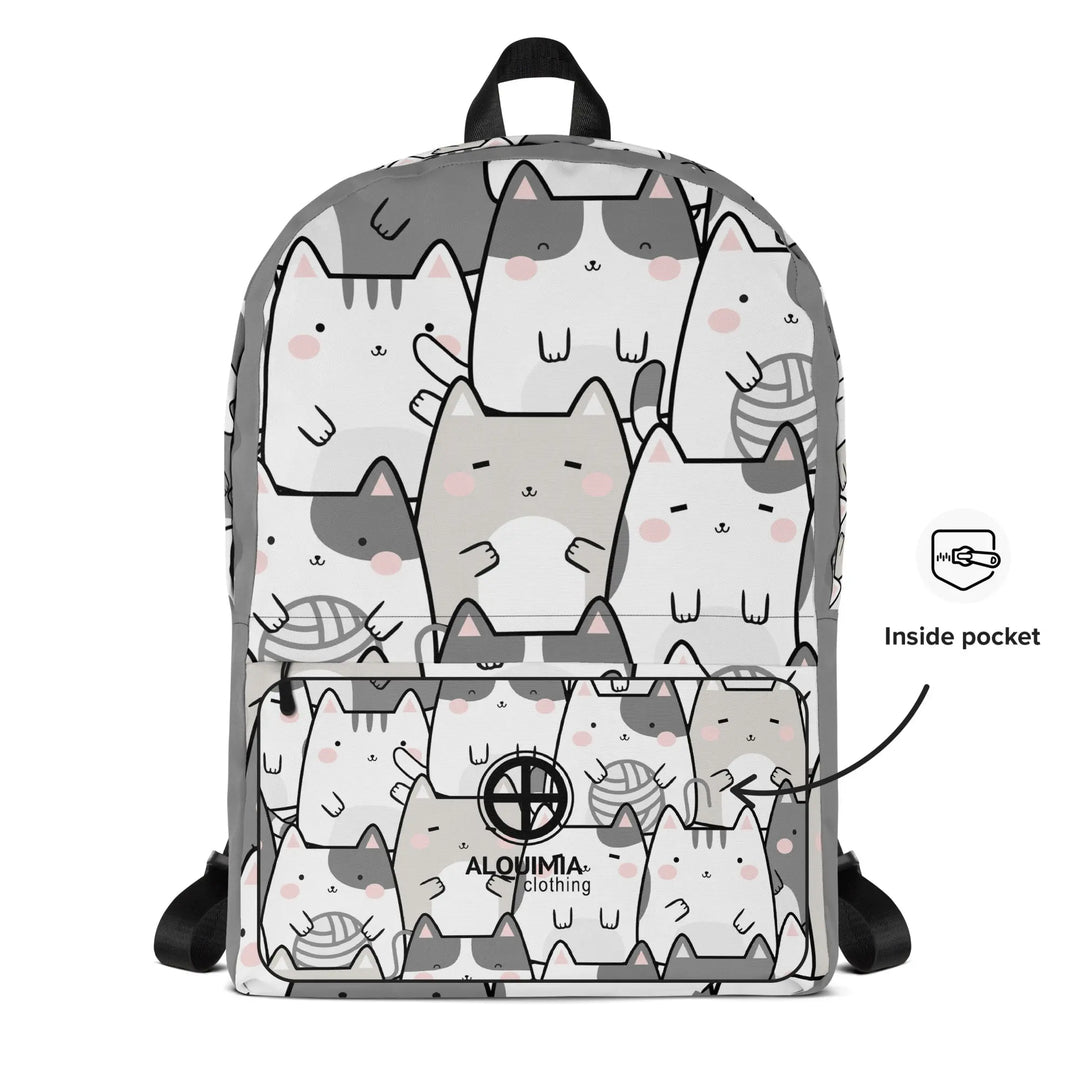 "Vanilla Licorice Cats" - Minimalist Backpack - Pfresh