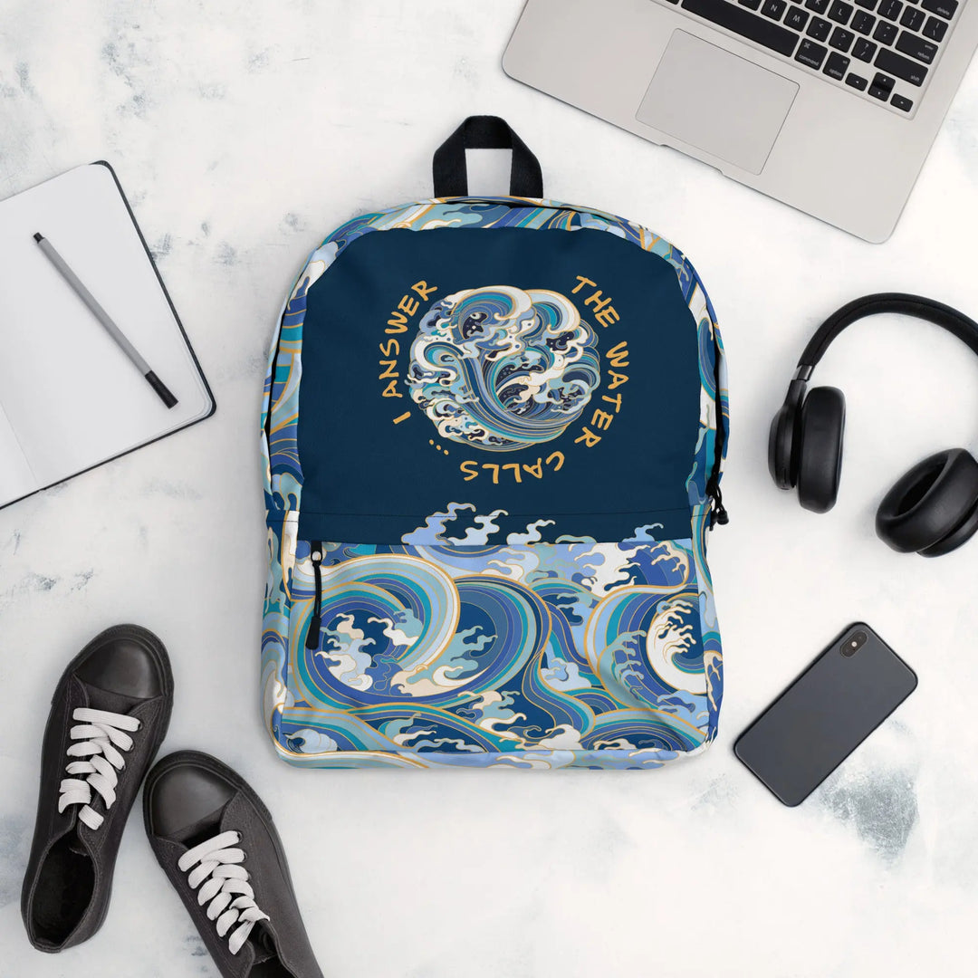 "Ocean One" - Crashing Waves - minimalist backpack - Pfresh