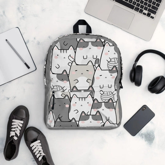 "Vanilla Licorice Cats" - Minimalist Backpack - Pfresh