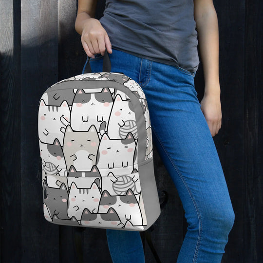 "Vanilla Licorice Cats" - Minimalist Backpack - Pfresh