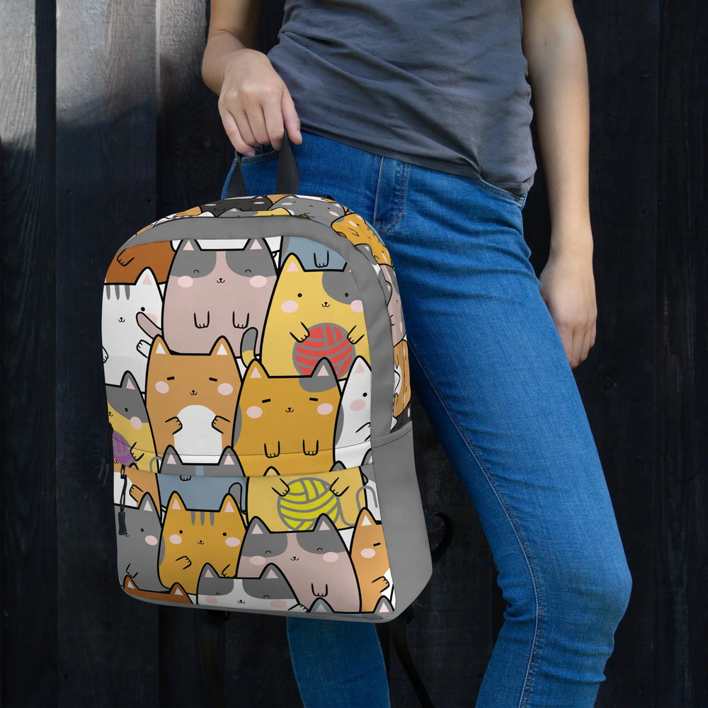 "Mixed Cats" - Minimalist Backpack - Pfresh