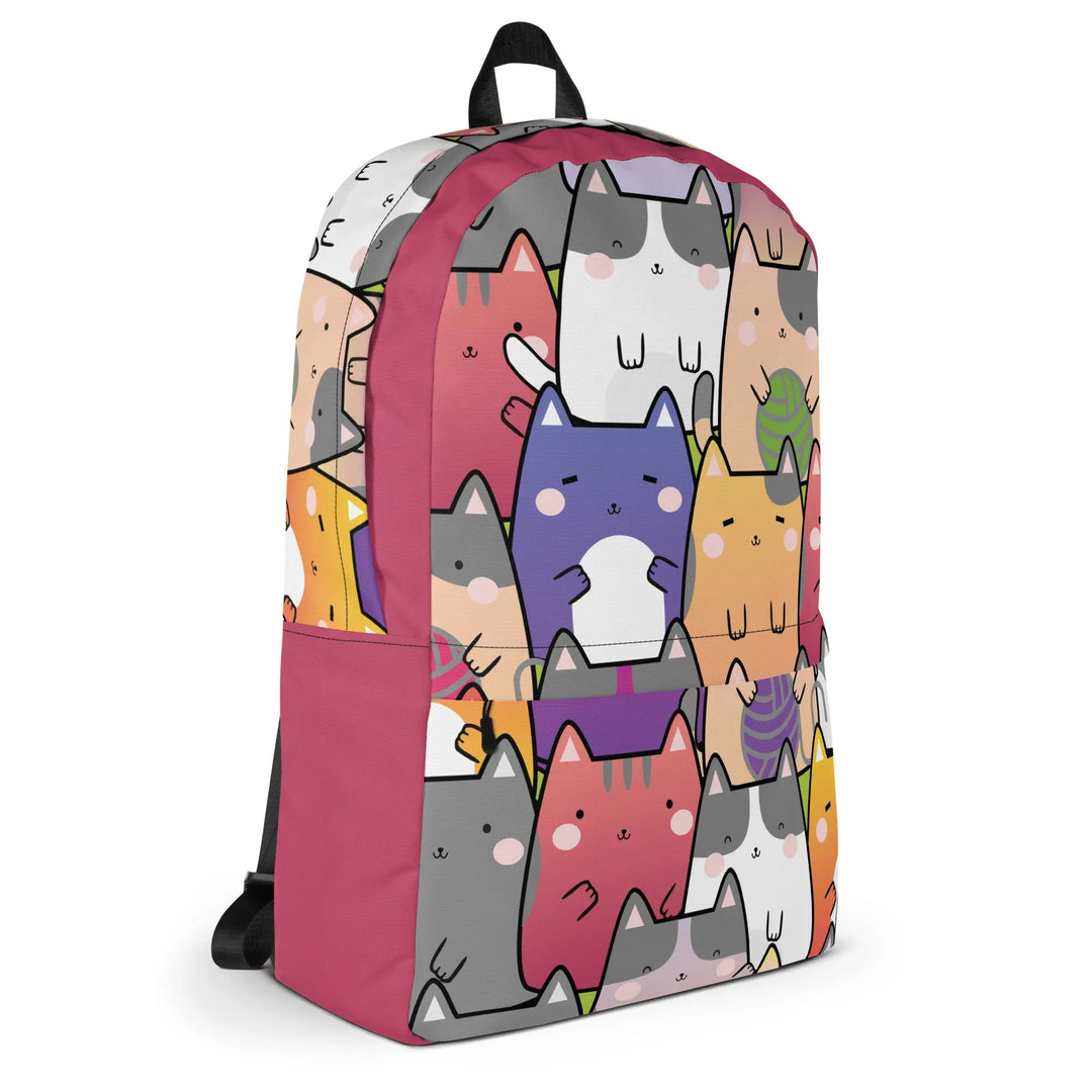 "Radiant Cats" - Minimalist Backpack for school and travel. - Pfresh