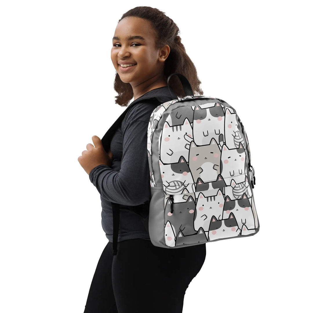 "Vanilla Licorice Cats" - Minimalist Backpack - Pfresh