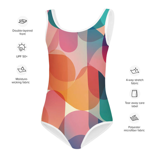 "Mod Dance" - Kids One-piece Swimsuit - Pfresh