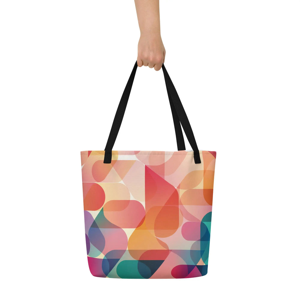 "Mod Dance" - 16" x 20" Large Tote Bag - Pfresh