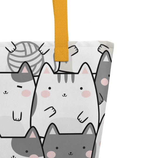 "Vanilla Licorice" Cats - Large Tote Bag 16"x20" - Pfresh