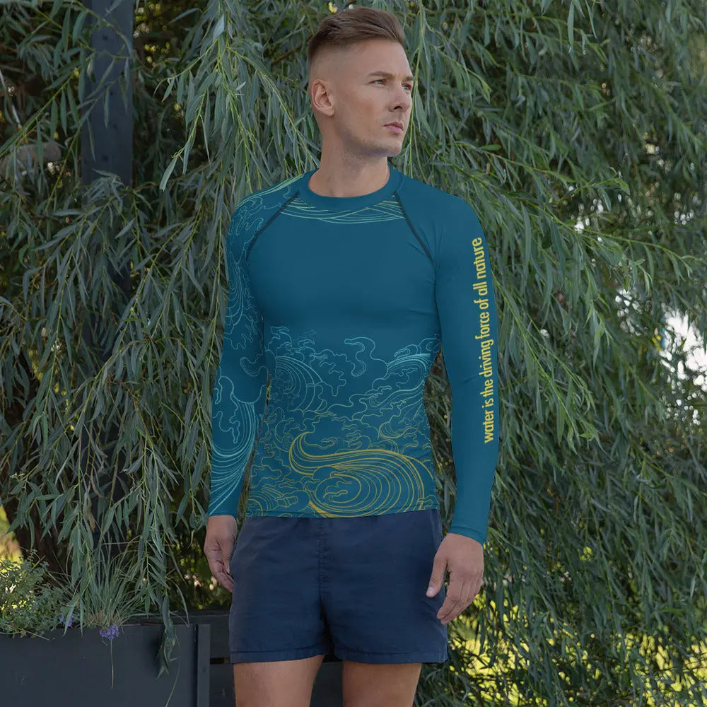 "Ocean One" Deep Sea, Men's Rash Guard - Pfresh