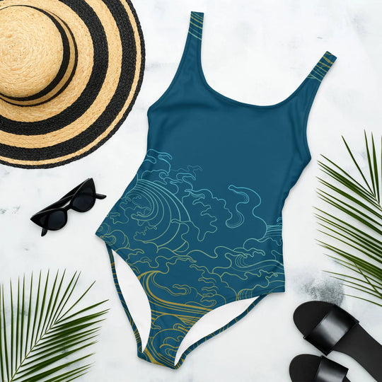 "Ocean One" Deep Sea, One-Piece Women's Swimsuit - Pfresh