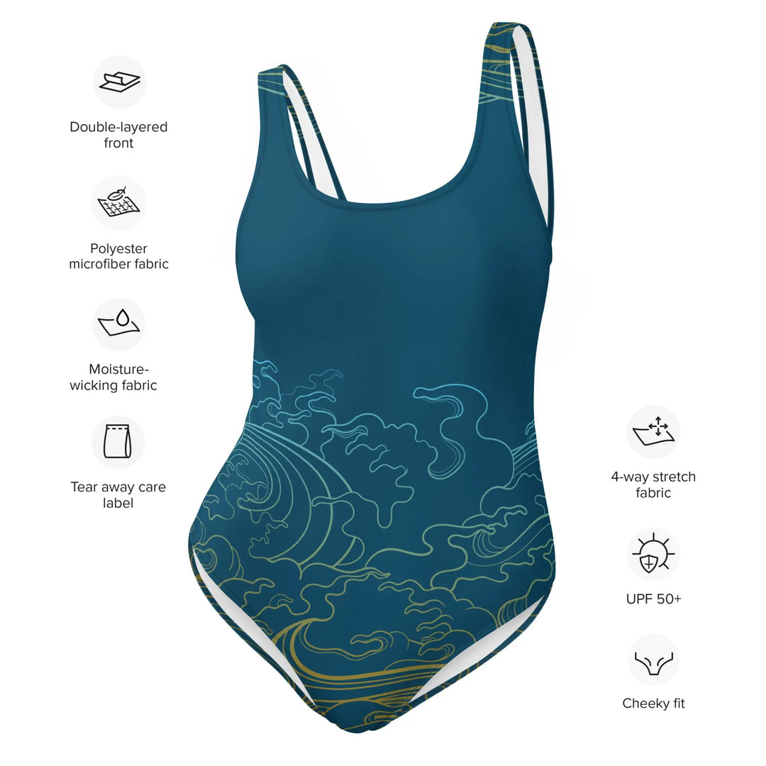 "Ocean One" Deep Sea, One-Piece Women's Swimsuit - Pfresh