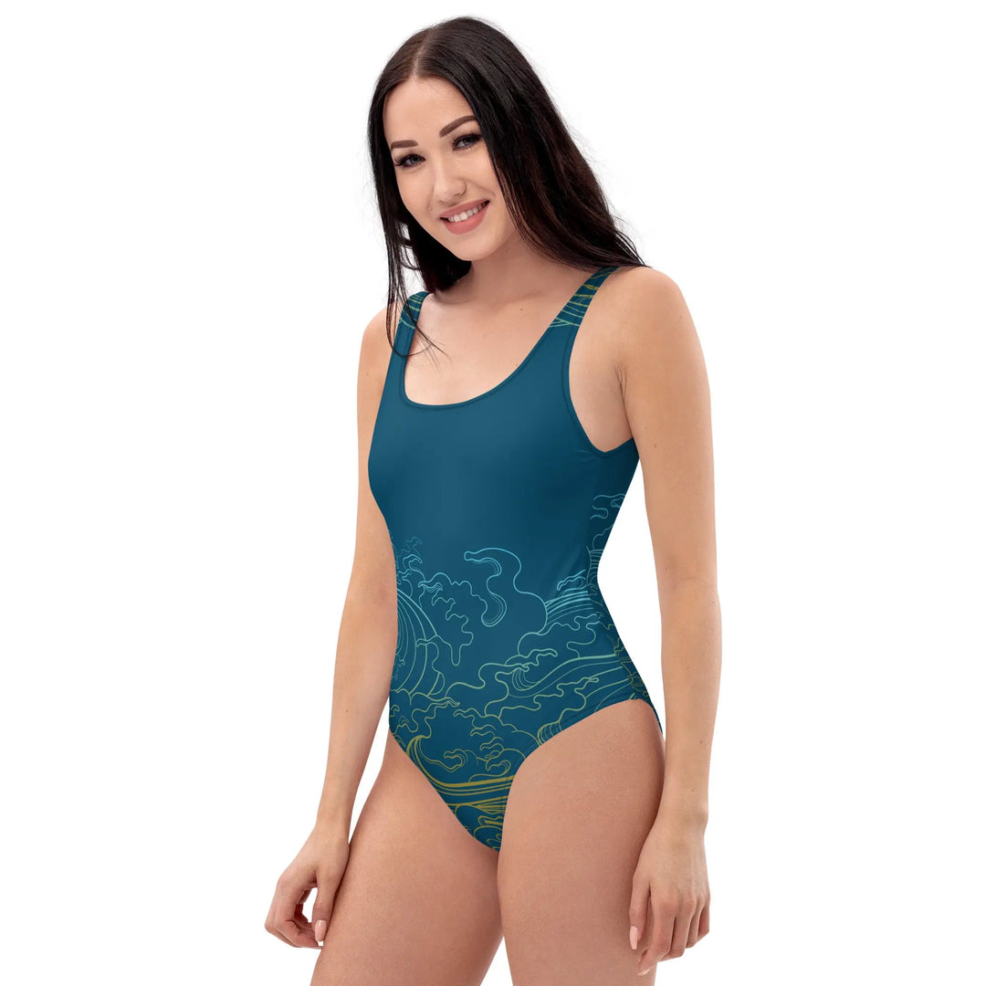 "Ocean One" Deep Sea, One-Piece Women's Swimsuit - Pfresh