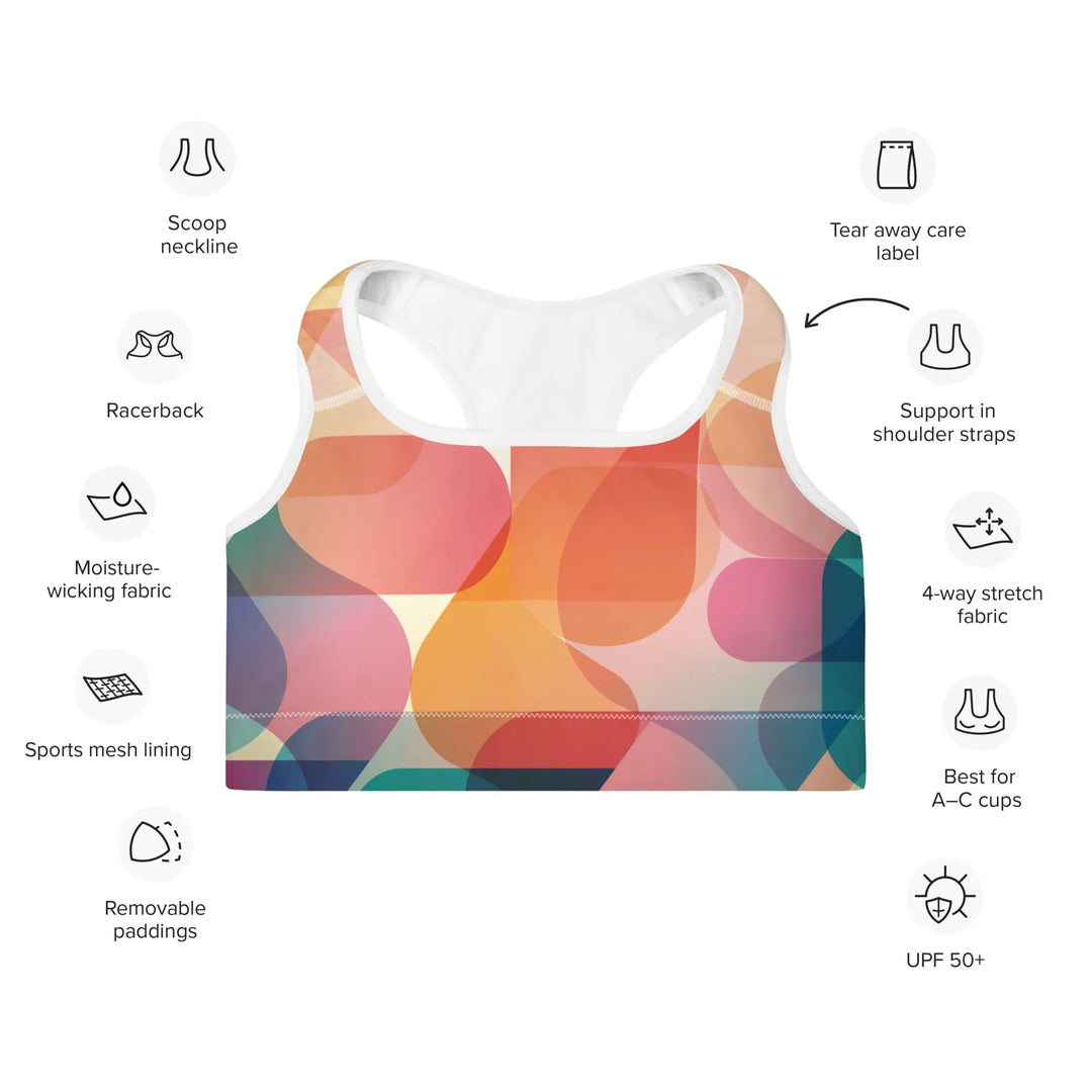 "Mod Dance" - Padded Sports Bra - Pfresh