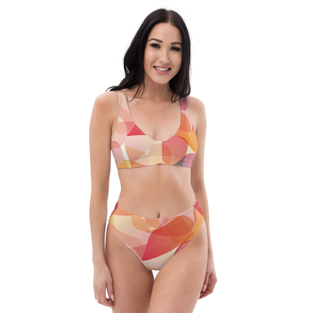 "Mod Dance" - Recycled high-waisted bikini - Pfresh