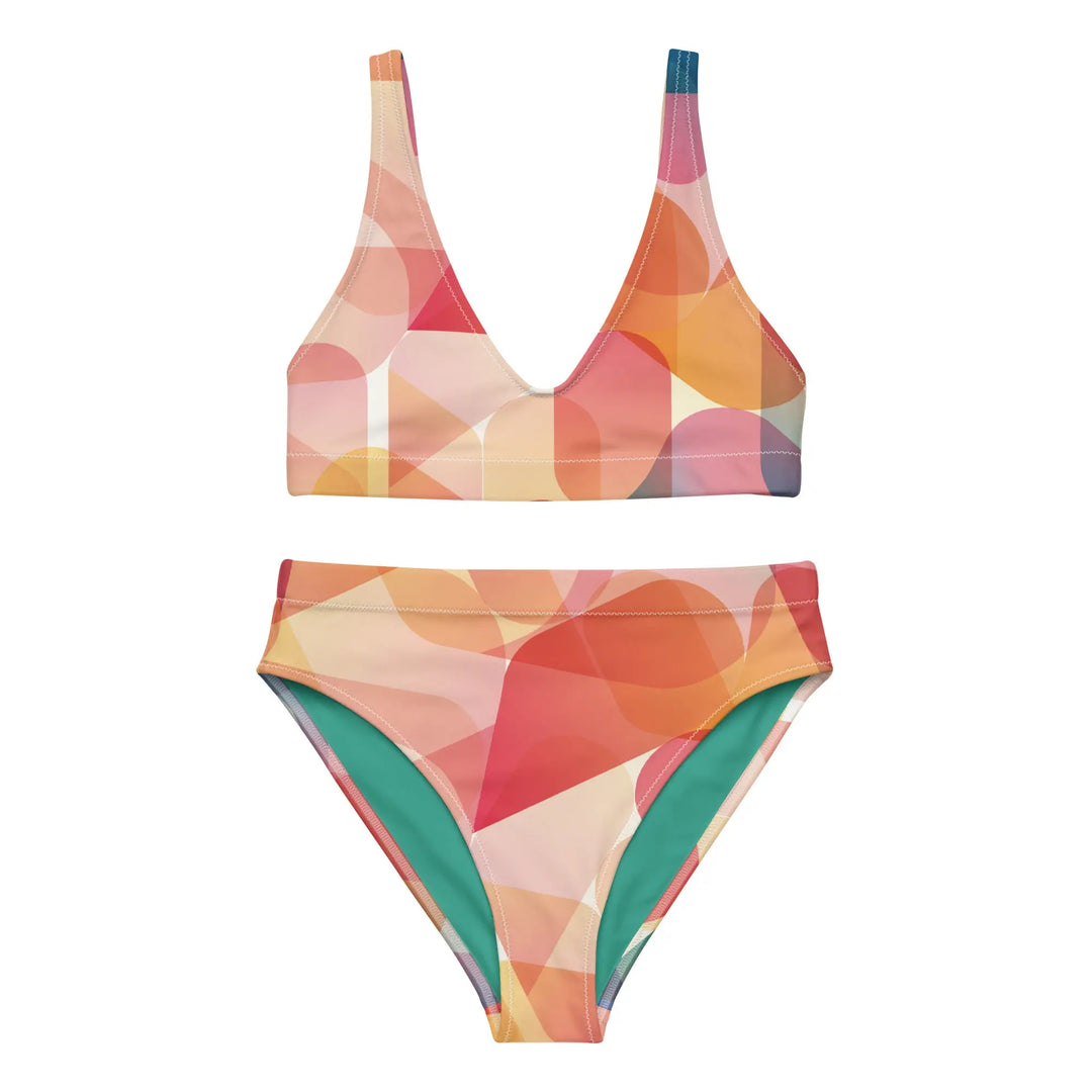 "Mod Dance" - Recycled high-waisted bikini - Pfresh