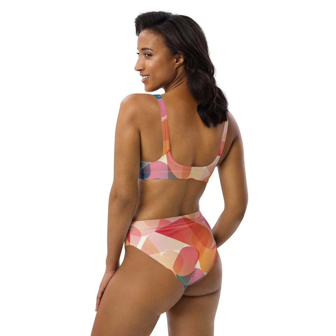 "Mod Dance" - Recycled high-waisted bikini - Pfresh