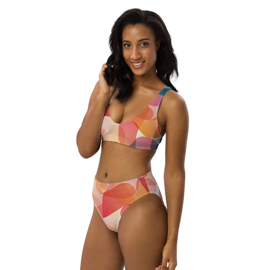 "Mod Dance" - Recycled high-waisted bikini - Pfresh