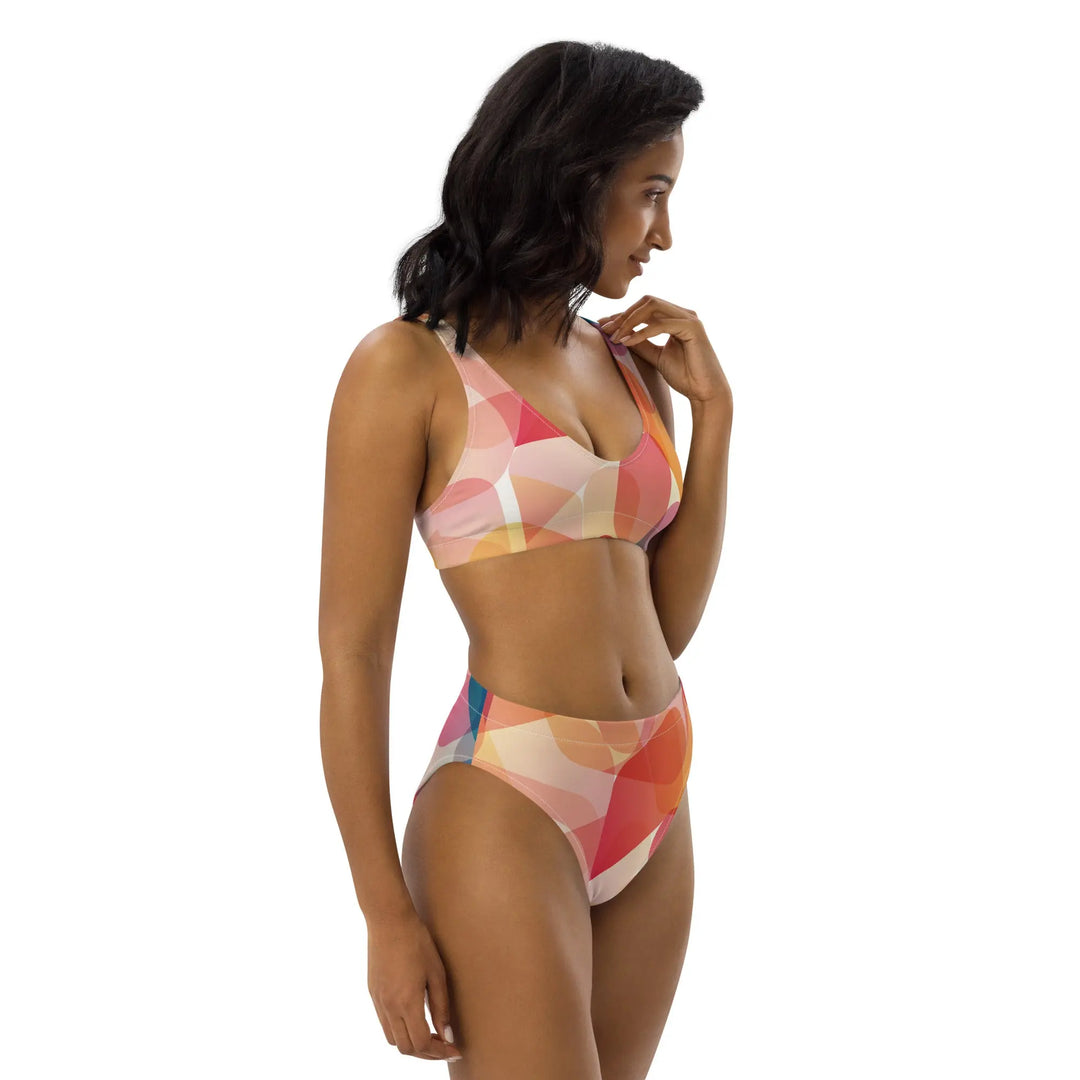 "Mod Dance" - Recycled high-waisted bikini - Pfresh