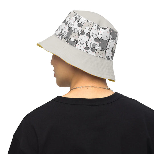 "Mixed Cats" - reversible Bucket Hat - Pfresh