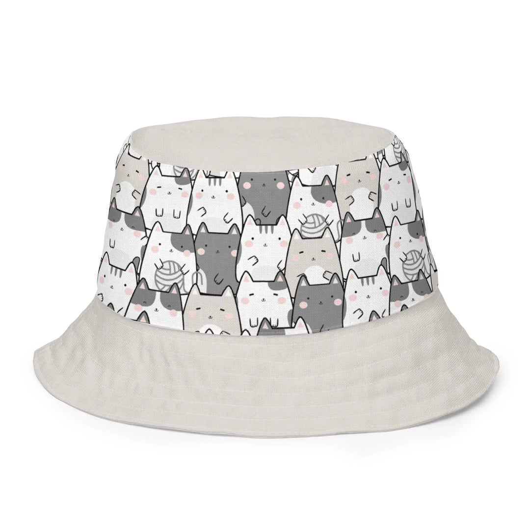 "Mixed Cats" - reversible Bucket Hat - Pfresh