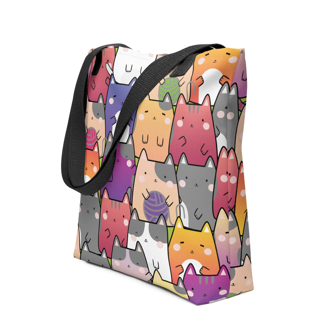 "Radiant Cats" - Tote bag 15"x15" - Pfresh