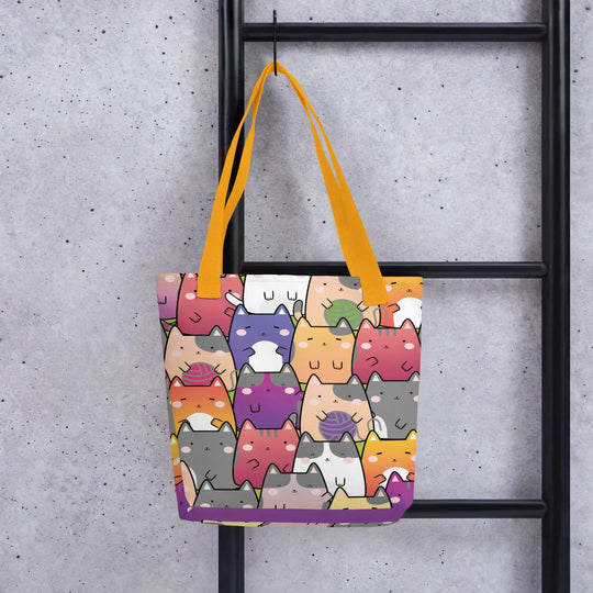 "Radiant Cats" - Tote bag 15"x15" - Pfresh