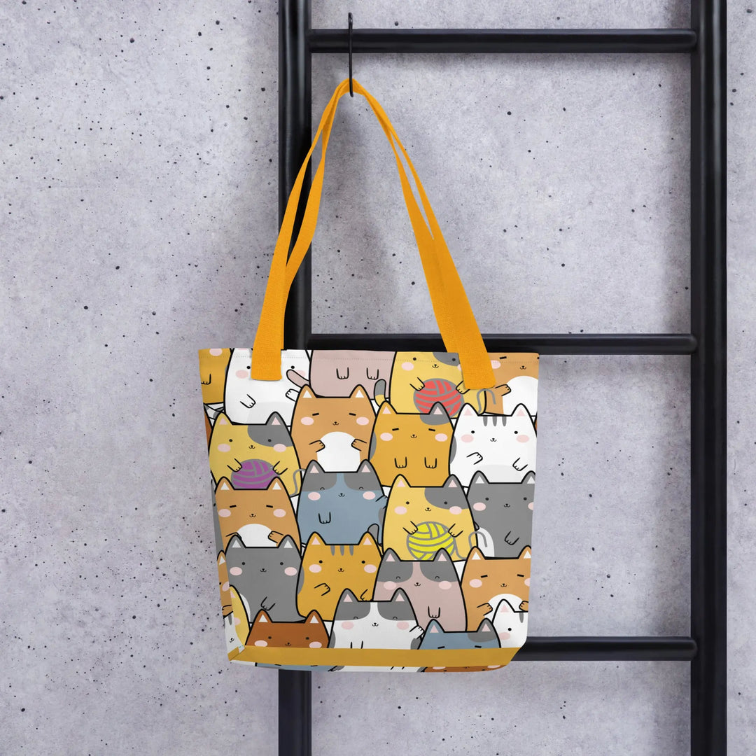 "Mixed Cats" - Tote bag 15"x15" - Pfresh