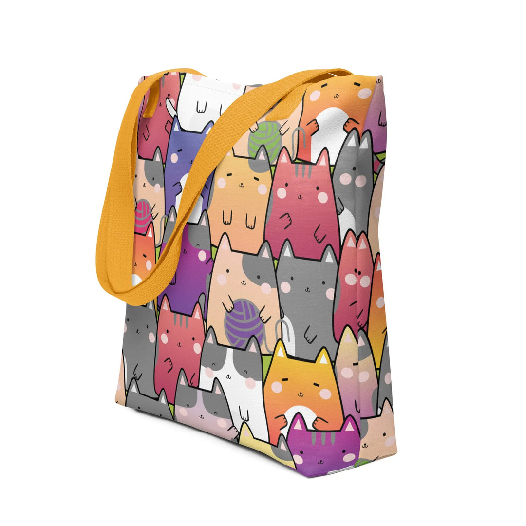 "Radiant Cats" - Tote bag 15"x15" - Pfresh