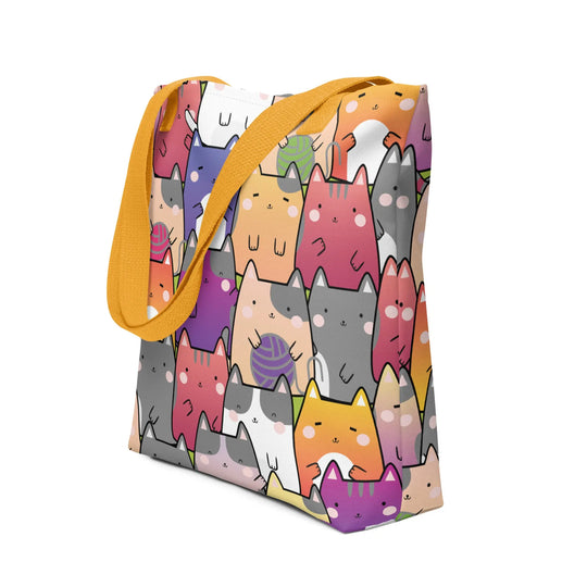 "Radiant Cats" - Tote bag 15"x15" - Pfresh