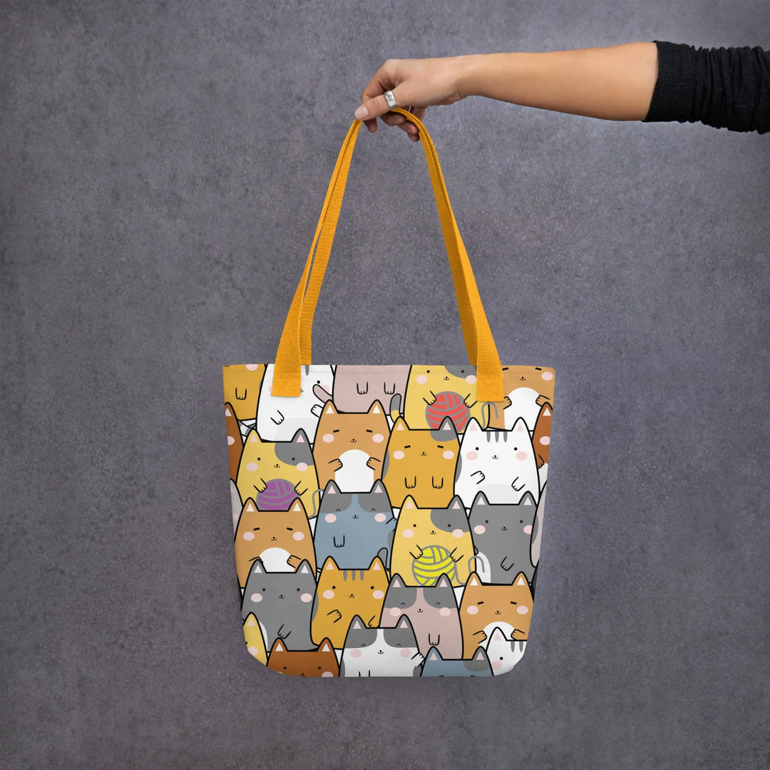 "Mixed Cats" - Tote bag 15"x15" - Pfresh