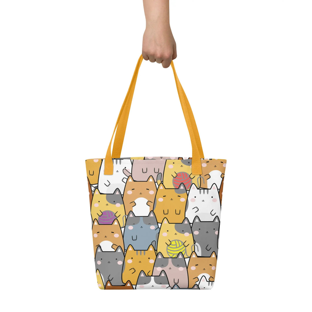 "Mixed Cats" - Tote bag 15"x15" - Pfresh