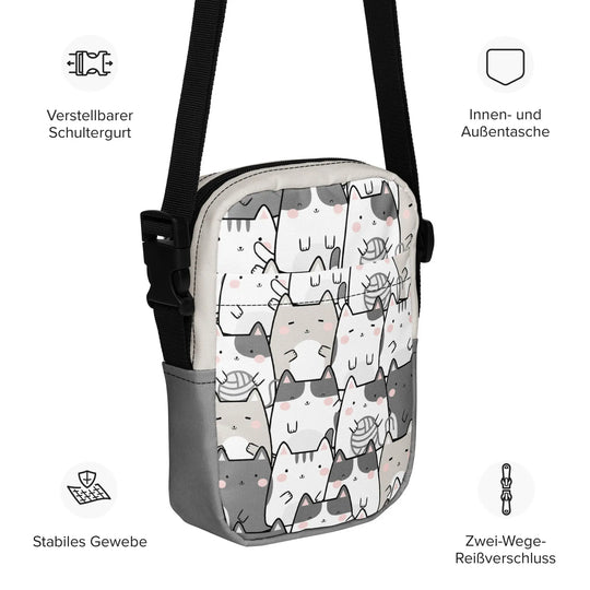 "Vanilla Licorice Cats" - crossbody bag - Pfresh