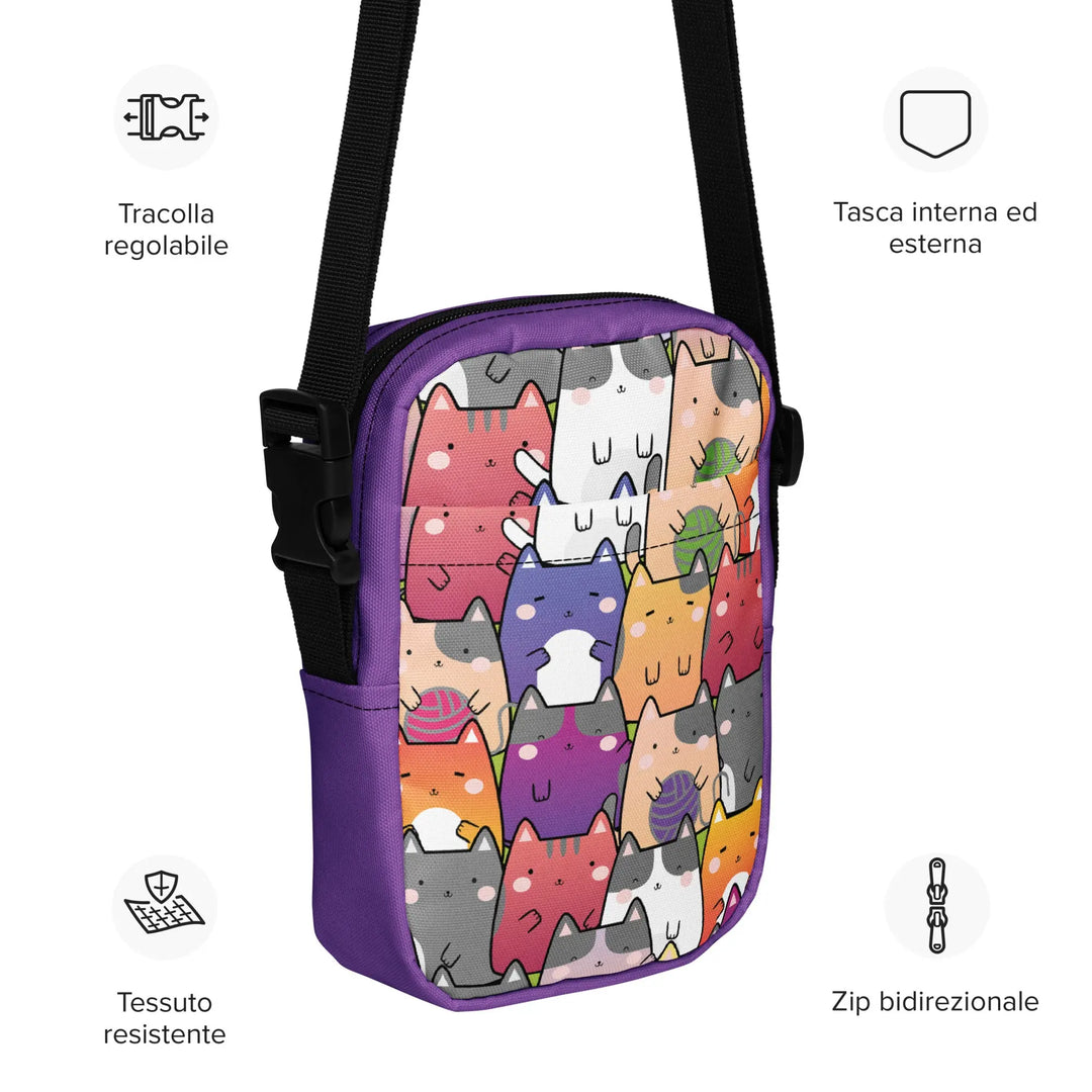 "Radiant Cats" - crossbody bag - Pfresh