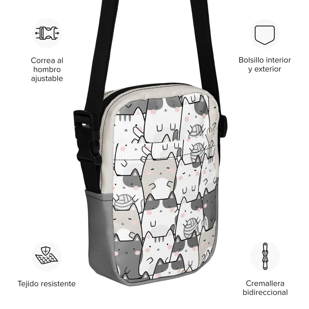 "Vanilla Licorice Cats" - crossbody bag - Pfresh