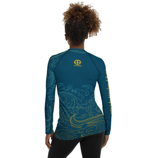 "Ocean One" - Deep Sea - Women's Rash Guard - Pfresh