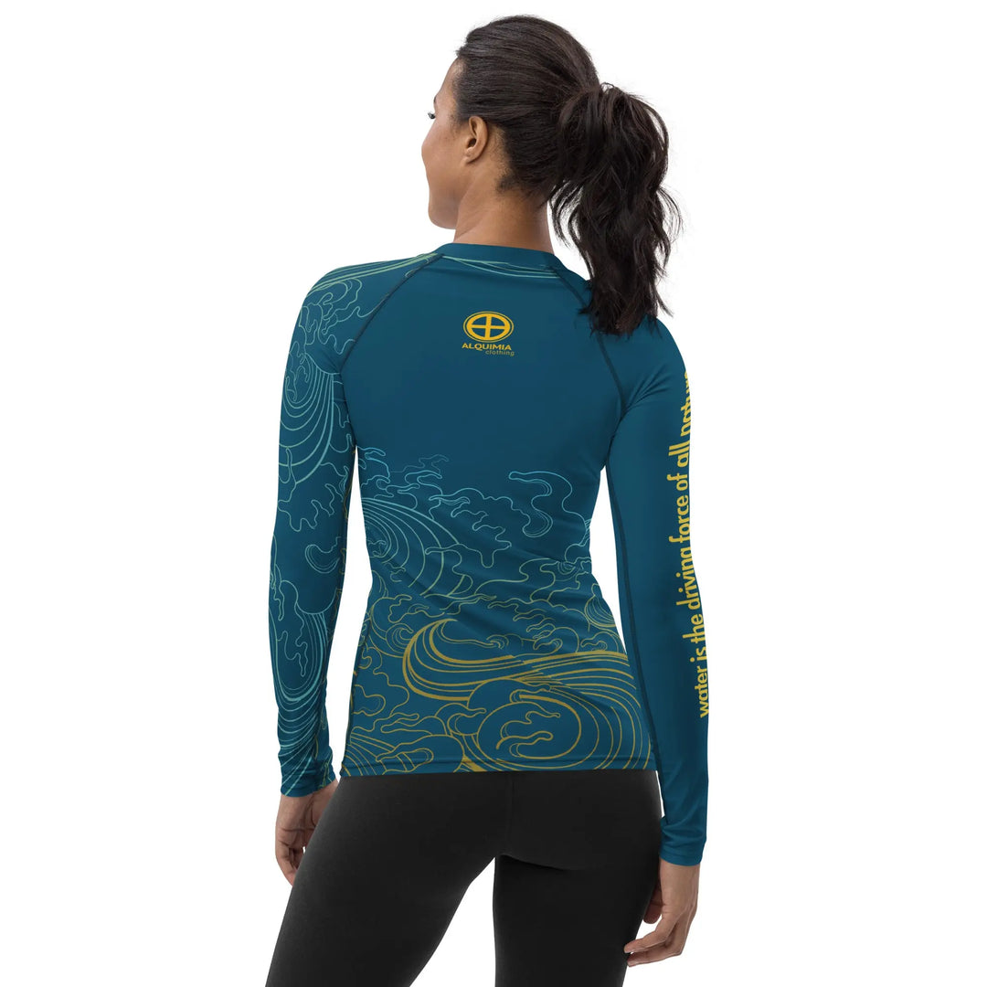 "Ocean One" - Deep Sea - Women's Rash Guard - Pfresh