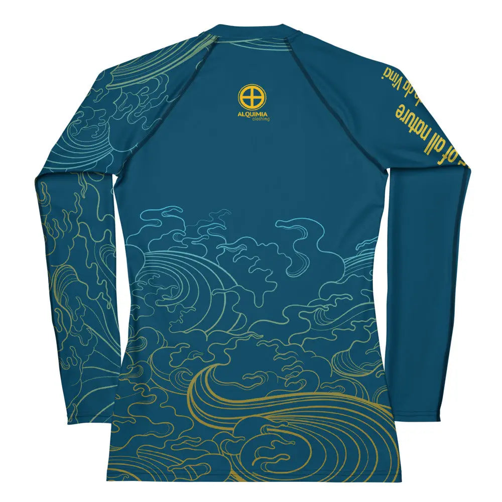 "Ocean One" - Deep Sea - Women's Rash Guard - Pfresh