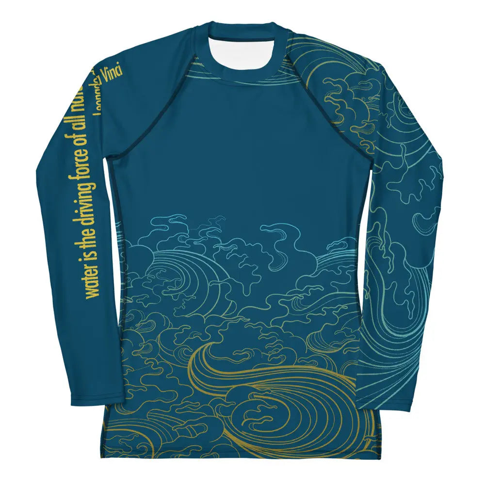 "Ocean One" - Deep Sea - Women's Rash Guard - Pfresh