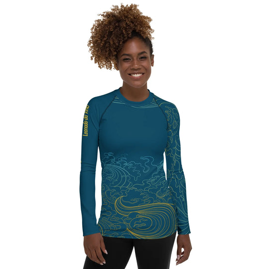 "Ocean One" - Deep Sea - Women's Rash Guard - Pfresh