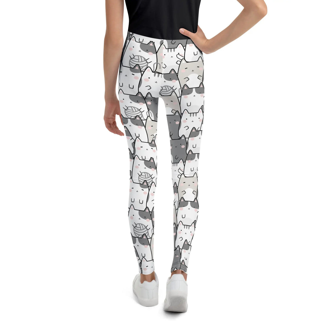 "Vanilla Licorice" Cats - Youth Leggings - Pfresh