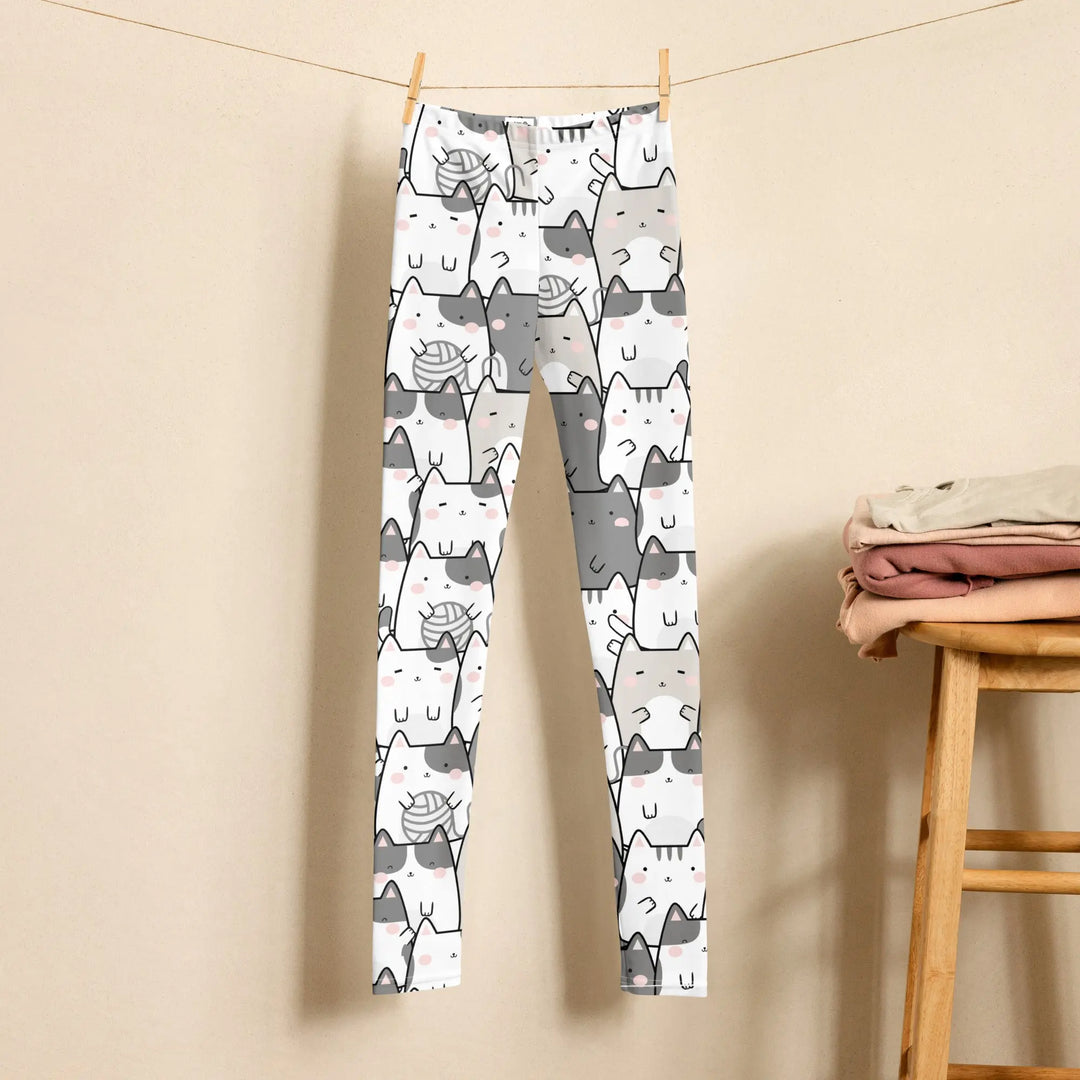 "Vanilla Licorice" Cats - Youth Leggings - Pfresh