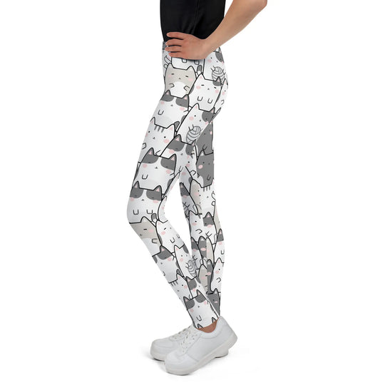 "Vanilla Licorice" Cats - Youth Leggings - Pfresh