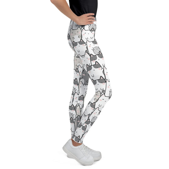 "Vanilla Licorice" Cats - Youth Leggings - Pfresh