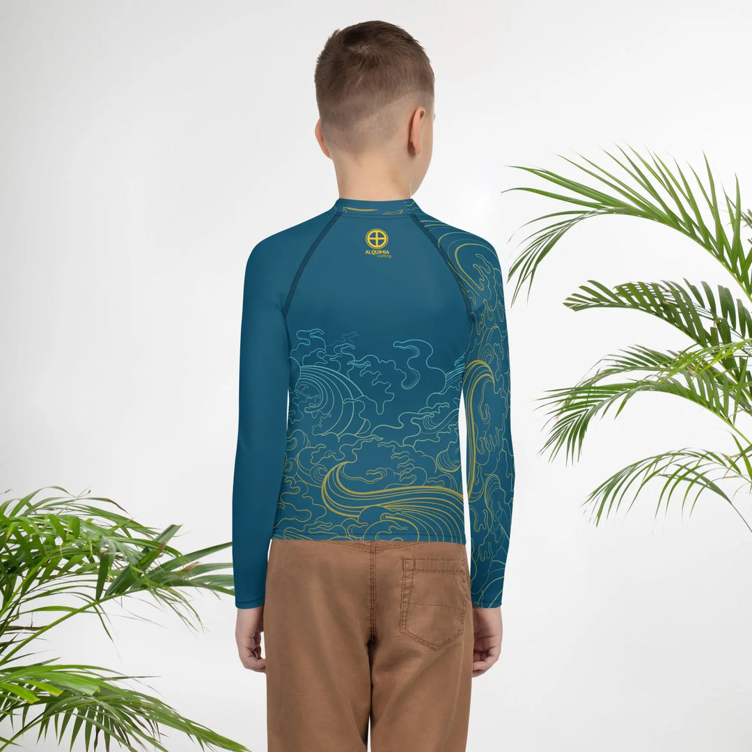 "Ocean One" Deep Sea, Youth Rash Guard - Pfresh