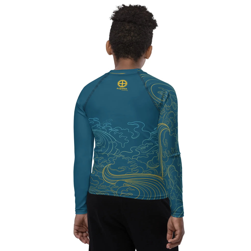 "Ocean One" Deep Sea, Youth Rash Guard - Pfresh