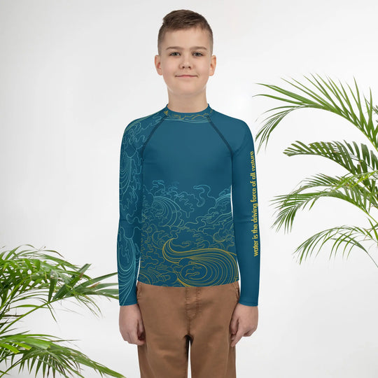 "Ocean One" Deep Sea, Youth Rash Guard - Pfresh